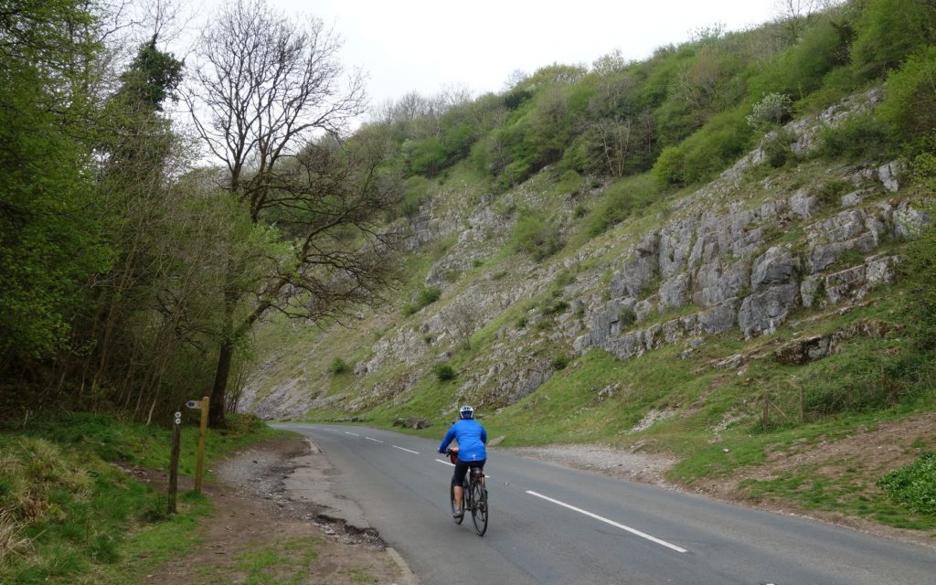 Hilary in Cheddar Gorge