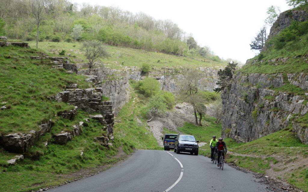 Sue and Paul in Cheddar Gorge