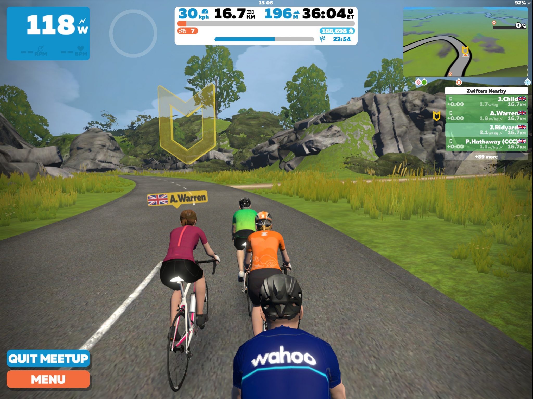 Zwift Rides West Surrey Cycling Club